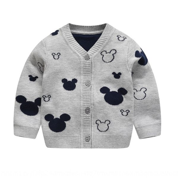 

clothing sweater baby cardigan 2020 new men's coat children's baby cotton knitted sweater girl's coat children's clothin, Blue