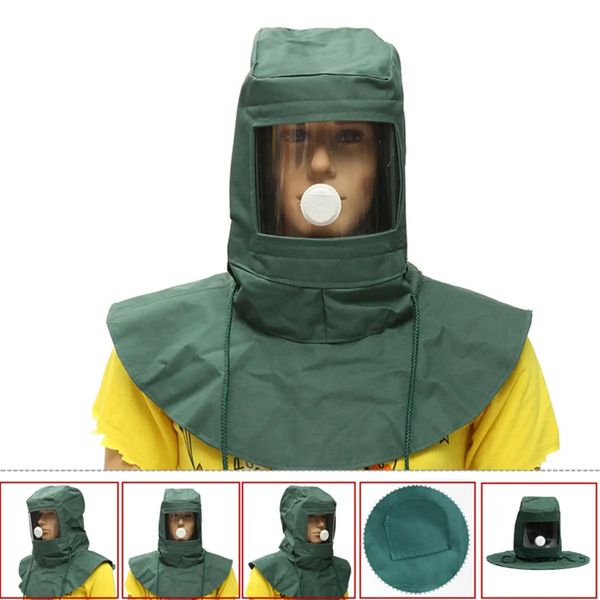 

blasting hood sand abrasive grit ssandblaster mask dust protective tool