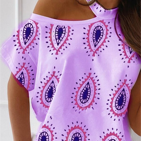 

cuw14 2020 summer digital printing neck and fashion casual all-match short-sleeved 2020 summer digital printing neck t-shirt shorts and shor, White