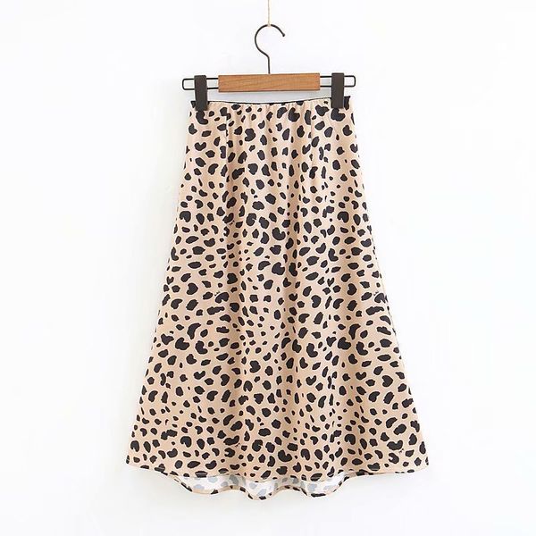 

2020 spring new model leopard print slim chiffon skirt pencil skirt skirts womens leopard women skirts, Black