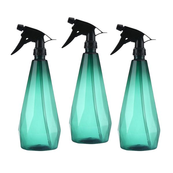 

3pcs empty plant trigger mister water spray bottle for flowers plants green