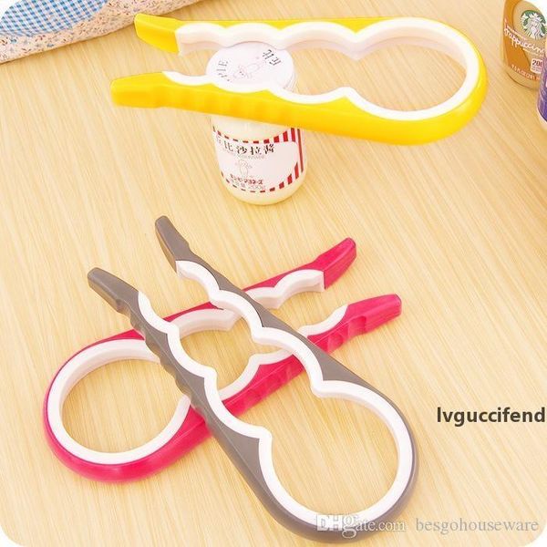 

cans lid jar opener kitchen tool 4 in 1 multifunction can bottle openers screw cap jar bottle wrench creative gourd-shaped opener bc bh0556