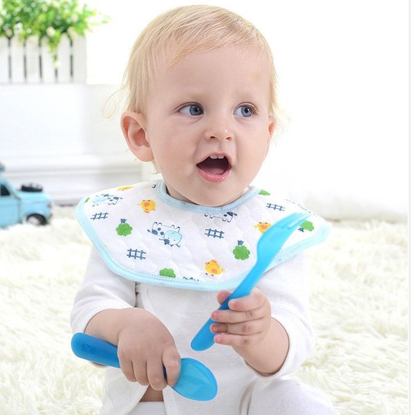 

ke luxiong baby octagonal baby's bib saliva towel octagonal saliva towel bib cotton printed thickened waterproof dining bag