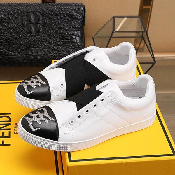 

leather slip -ons sneakers mens shoes comfortable outdoor walking footwears scarpe da uomo fashion plus size casaul men shoes