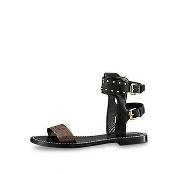 

luxury women nomad sandals summer ladies canvas gladiator style flats sandal black golden sandals for party fashion ladies shoes q79