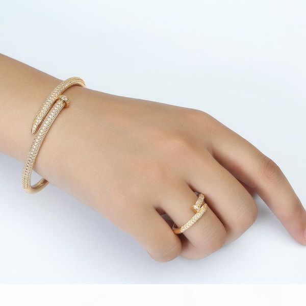 

europe and the united states explosion models gold and silver cubic zirconia classic ladies bangle jewelry gift zk40, Black