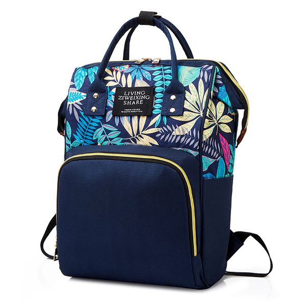 

new style printed multi-functional backpack diaper bag travel bag