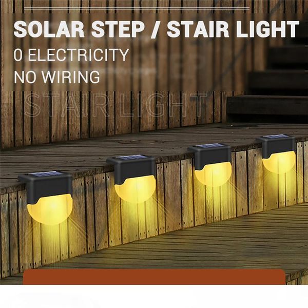 

Solar Deck Lamp LED Path Outdoor Garden Wall Light Waterproof Rechargeable Ni-MH Battery Step Stair Yard Balcony Fence Solar Lights