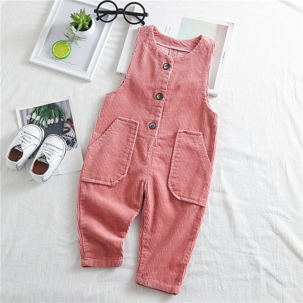 

re9ox little yiming autumn 2020 new corduroy jumpsuit sling children's clothing lantern children's clothing korean style boys and, Blue