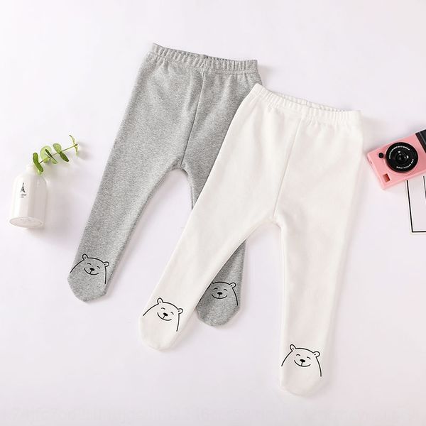 

cartoon baby bear 2019 new korean style velvet warm leggings leggings warm baby base pantyhose, Blue