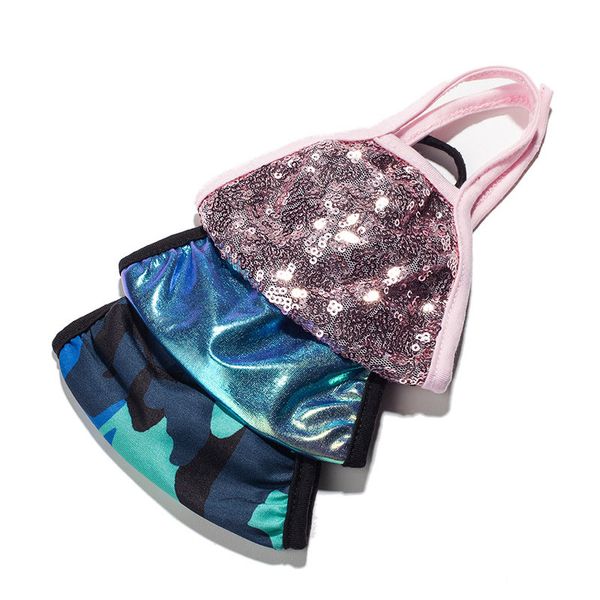 

creativity bling face mask for ladies summer windproof dustproof breathable washable reusable face mask designer cloth face mask