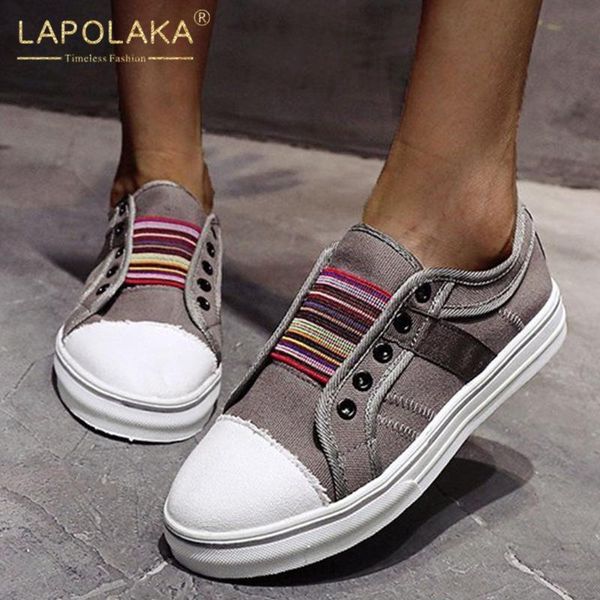 

lapolaka 2020 new arrivals large size 43 flats woman shoes lace up platform comfortable ins wholesalr flats women footwear, Black