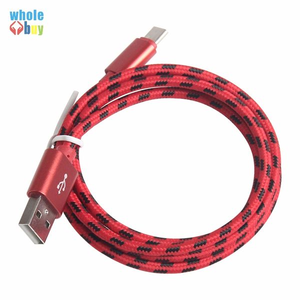 

2m nylon lattice braided charging data cable type-c/micro fast chargering