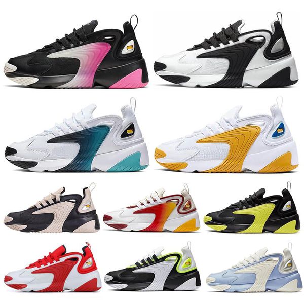 

2020 m2k tekno zoom 2k men women running shoes triple white black volt dynamic yellow light cream sports 90s sneakers mens trainer platform