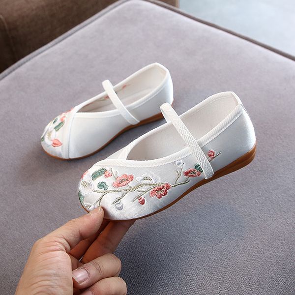 

first walkers children's hanfu shoes girls embroidered cloth baby costume show chinese style