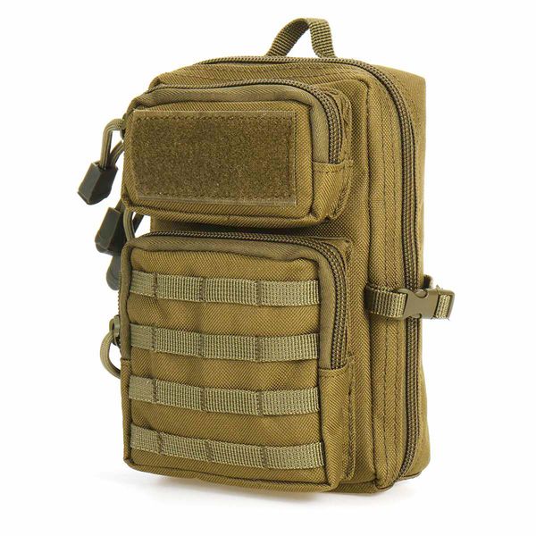 

outdoor bags universal tactical pouch bag army molle hip waist belt storage pocket camping hiking hunting purse phone chest