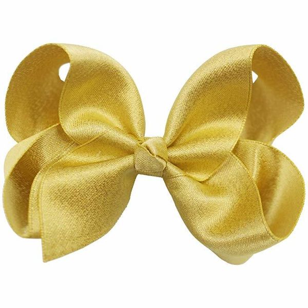 

40 pcs 4.5 inch glitter grosgrain ribbon shiny hair bows alligator hair clips for girls infants toddlers kids in pairs lj201030, Slivery;white