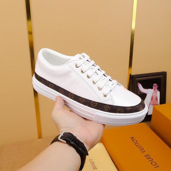 

2020b luxury design mens low-canvas fashion printed sports shoes all-match breathable mens casual shoes mens banquet shoes size: 38-451, Black