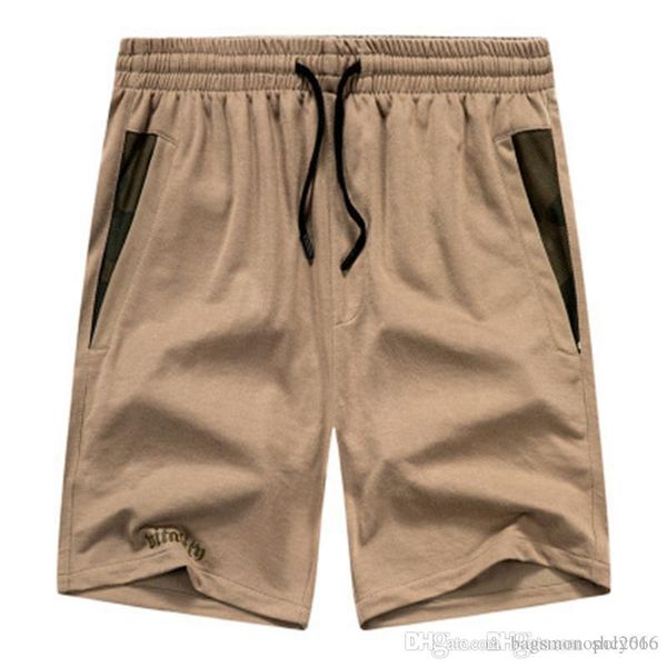 

new men's spring and summer plus size pants five-points trendy casual shorts beach sports comfortable casual men's printed pants, White;black