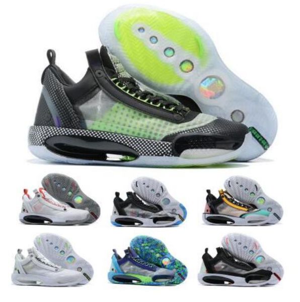 

flight 34 34s mens basketball shoes heritage xxxiv low pure money regency purple print guo ailun pop white cement man authentic sneakers