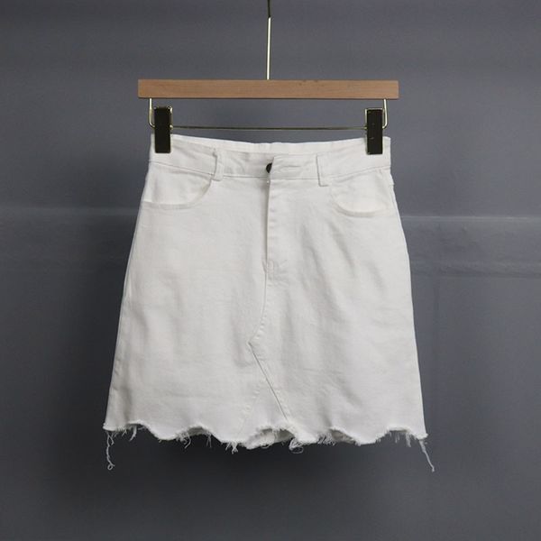 

attachment] wash cotton a- line 2019 korean women's irregular burrs stretch one-step one-step skirt skirt 2113, Black