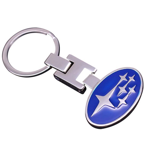 

1pc stainless steel key chain japanese high-end car brand logo keychain key ring brand auto keyring, Silver
