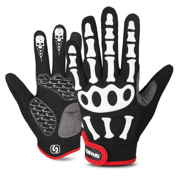 

spakct cycling skeleton joint mountain road vehicle gloves cycling supplies bicycle gloves bicycle cool04b, Blue;gray