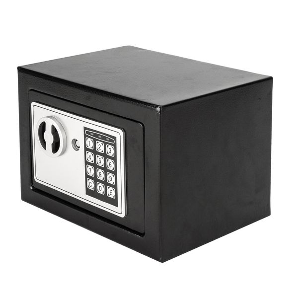

mini digital electronic safe box keypad lock security home l gun valuables safe steel us stock