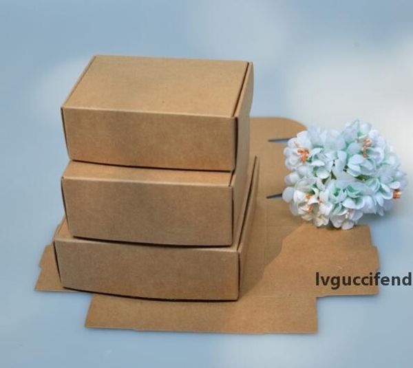 

small gift paper box handmade soap craft packaging vintage brown kraft boxes black small boxes