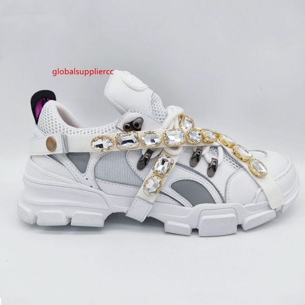 

flashtrek sneaker with removable crystals mens shoes womens sneakers crystal strap fashion cross shoes classic with z3, Black;green