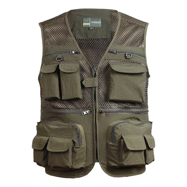 

pgraphy fishing volunteer multi-pocket mesh pgraphy fishing volunteer vest multi-pocket mesh vest, Gray;blue