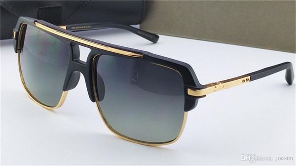 

new sunglasses men design glasses half frame square retro frame fashion classic old style uv 400 lens protection wholesale glasses with box, White;black