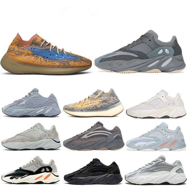 

new arrival kanye west inertia blue oat non-reflective mens running shoes magnete wave runner hospital blue geode vanta stat sports sneakers