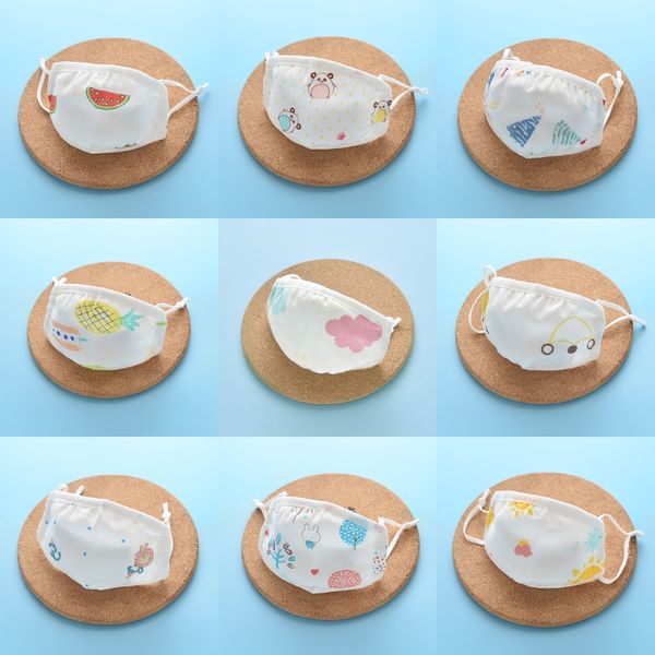 

anti-pollution mouth face masks boys girls cartoon three-layer non-woven masks breathable print desig #295 #813, Black