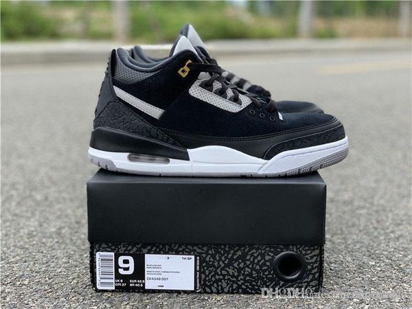 

2019 аутентичные air 3 тинкер черный цементные 3m reflective retro metallic gold хэтфилд щепка argente ck4348-007 мужчины баскетбол обувь кр