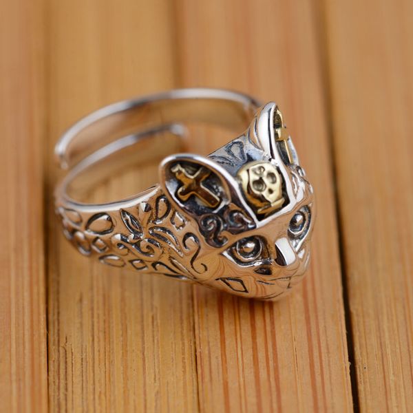 

cat rings 925 sterling silver for women animal ring and pendant vintage retro style fine jewelry