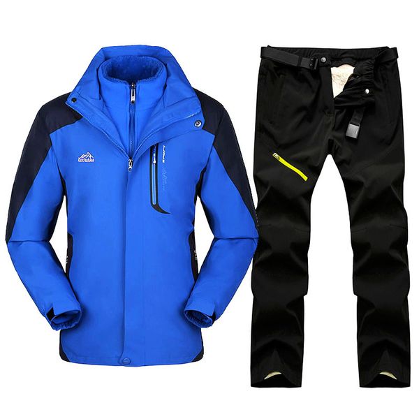 

2020 winter ski suit men snow ski jackets and pants outdoor thermal waterproof windproof skiing and snowboarding jackets sets