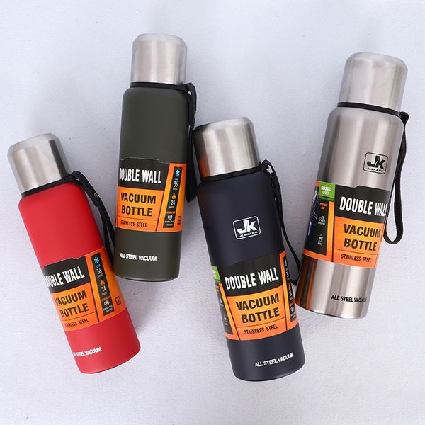 

russian large capacity stainless steel thermos cup sports thermos cup kettle outdoor portable travel pot space pot car kettle