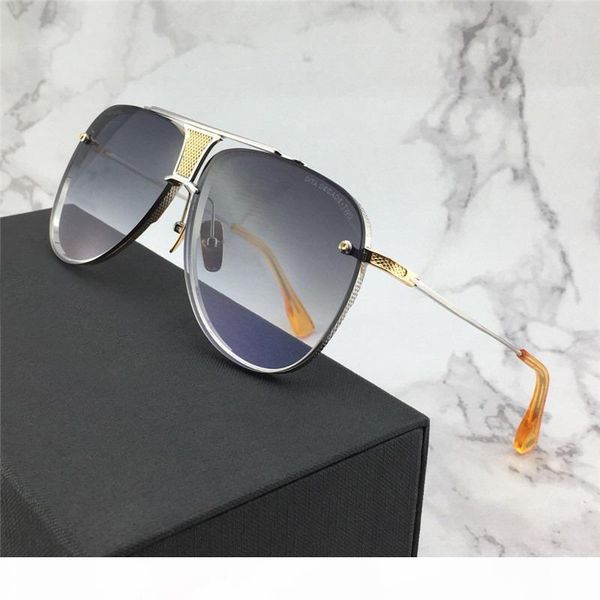 

mens titanium black gold brown sunglasses gafas de sol designer sunglasses vintage glasses new with box dnum180721-4, White;black