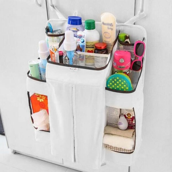 

детская кровать висит сумка детские кроватки портативный водонепроницаемый многофункциональный прикроватный пеленки организатор колыбели пос, Blue;pink