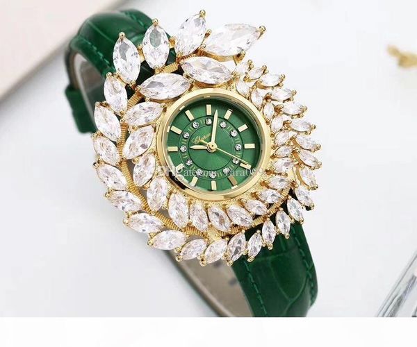 

g quality luxury rhinestone crystal brand women watch quartz ladies wrist watch dress wedding watches girl watch relogies, Slivery;brown
