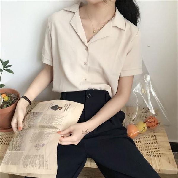

women shirt chiffon blusas femininas short sleeve elegant ladies formal office blouse plus size chiffon shirt clothing, White