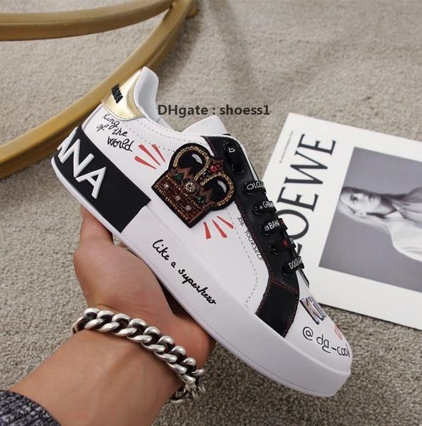 

2021-2020g new custom -made men and women exquisite hand -painted low -casual sports shoes ,high -quality fashion wild couple party shoe, Black