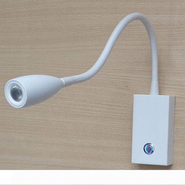 

ch dimming led reading light hard wired touch dimmer switch aluminum hose flexible focusing light ac100-240v dc12v for bedroom van boat