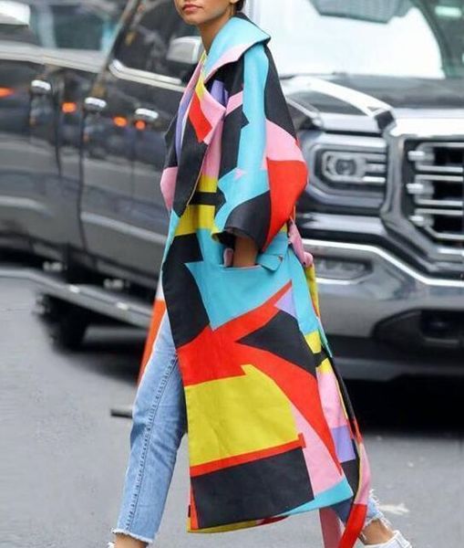 

new personalized fashion elegant multi-color long sleeve new personalized fashion elegant multi-color long coat coatsleeve coat, Black