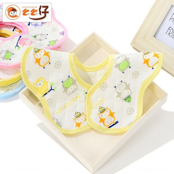 

muzai ecological cotton flower towel baby saliva bib waterproof saliva towel 360 degree bib abc08