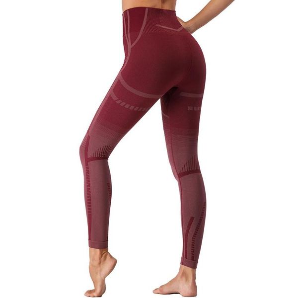 

women seamless tummy control yoga pants super stretchy gym tights high waist sport leggings running pants y93, White;red