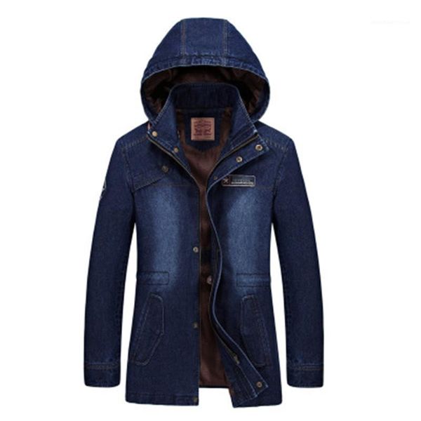 

clothing casual outerwear spring mens cowboy hooded jacket fashion new long sleeved slim zipper windbreaker male long section, Black;brown