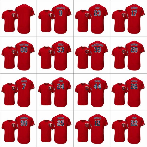 

minnesotatwins men #22 miguel sano 7 joe mauer 26 max kepler women youth authentic flex base alternate custom jerseys, Black