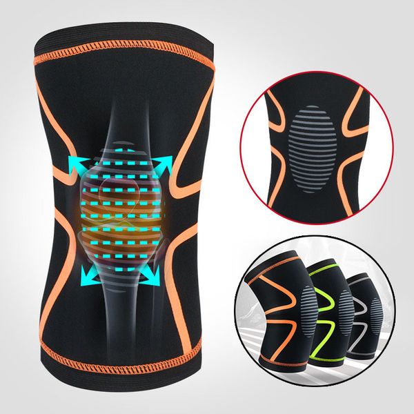 

1pc sports knee pad, breathable knee support for fitness running,anti-collision protective gear pressure protector brace, Black;gray